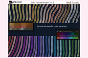 49 GOLD THREAD (2) Procreate Brushes, a Brush Add-On by Fashion Workshop Bkk (Thumbnail 9 of 10)