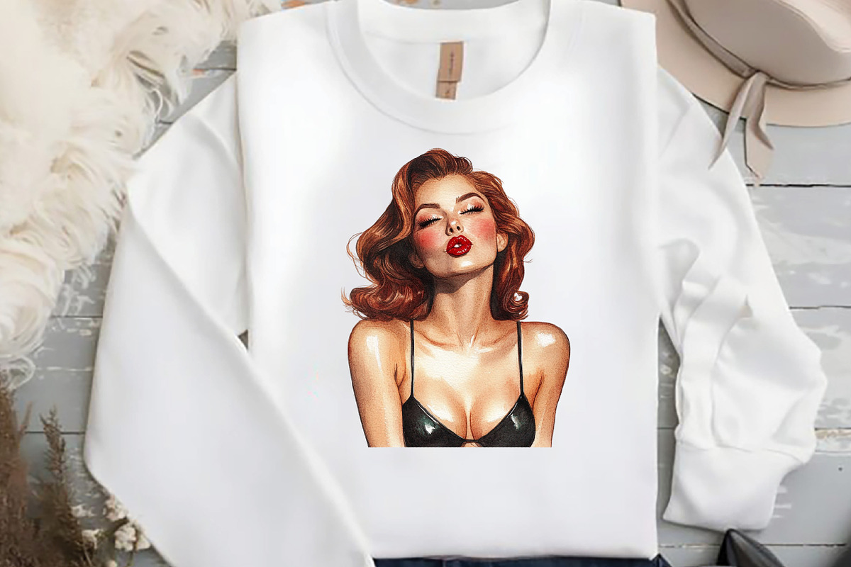 Summer Pin-up Girl Sublimation Bundl, an Illustration by DreamCafeArt (Photo 5 of 9)