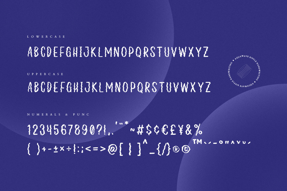 Aquawave Ripple Handwriting, a Font by Creatype Studio (Photo 9 of 9)