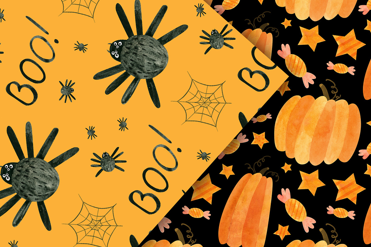 Orange Halloween Clipart & Patterns, an Object Graphic by Valin Malin (Photo 9 of 14)