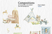 Design of childrens room, an Object Illustration by Watercolor arts (Thumbnail 3 of 7)