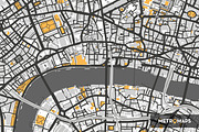 London Map – Regular Yellow, an Illustration by MetroMaps (Thumbnail 2 of 3)