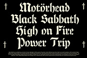 Vuse Blackletter Stencil, a Blackletter Font by AROKA (Thumbnail 2 of 6)