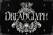 Dreadglyph – Metal Horror Typeface, a Serif Font by Inviline.co (Thumbnail 1 of 17)