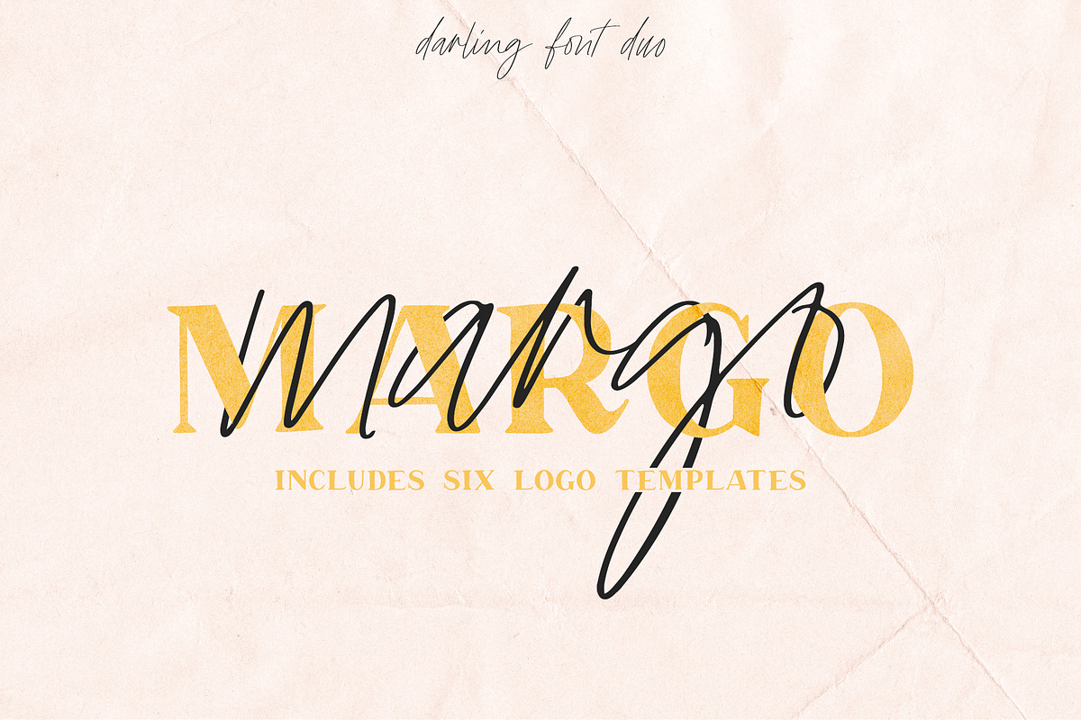 Margo Font Duo w/ 6 Bonus Logos, a Script Font by Jen Wagner Co (Photo 14 of 14)