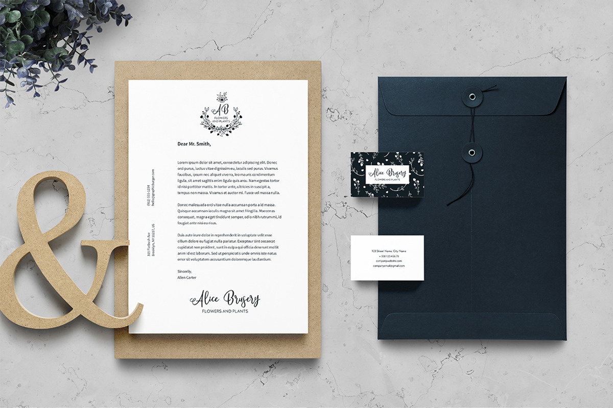BRANDING HAND DRAWN BOHO ELEMENTS. preview 2
