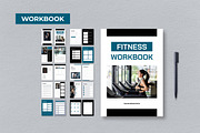 Fitness Simple Modern Workbook, a Brochure Template by UICreative (Thumbnail 1 of 5)