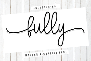 Fully - Modern Signature Font