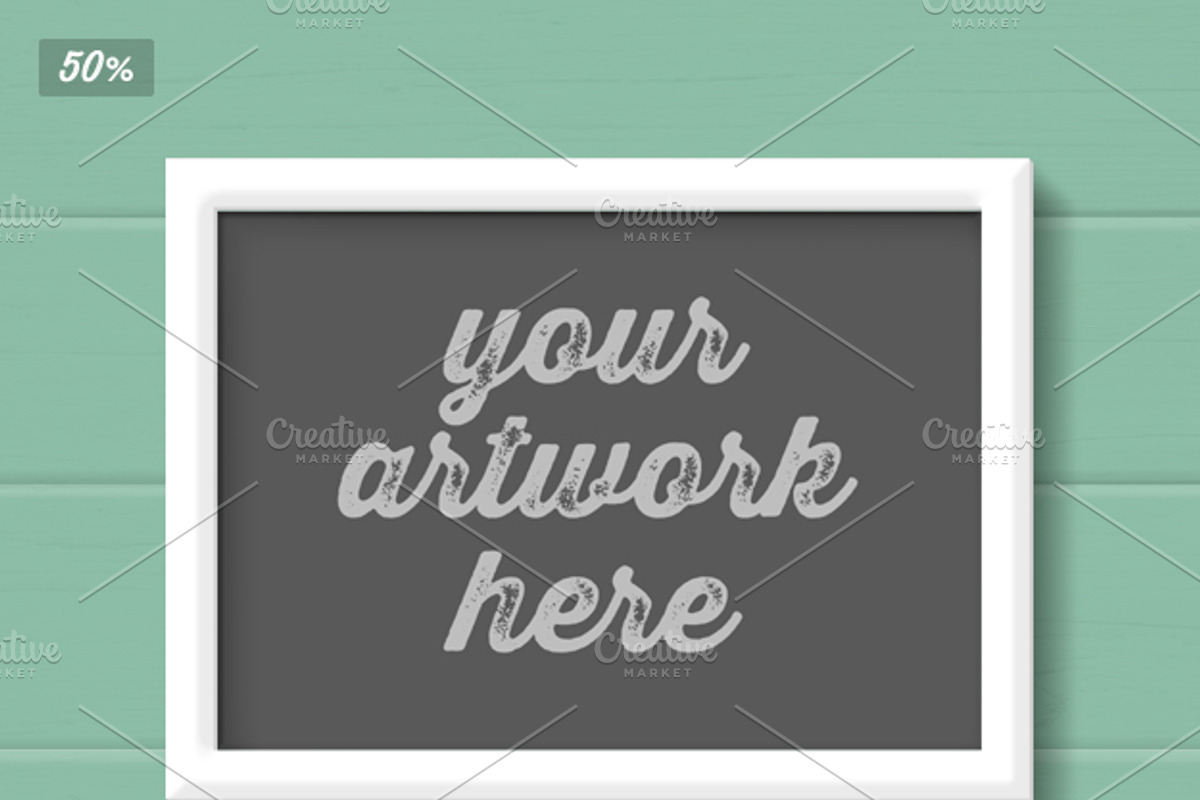 Plank Wall Picture Mockup, a Print Template by Frisk Shop (Photo 4 of 4)