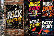 Party Events Flyer Poster Template 2, a Flyer Template by Miyaji75 (Thumbnail 2 of 5)