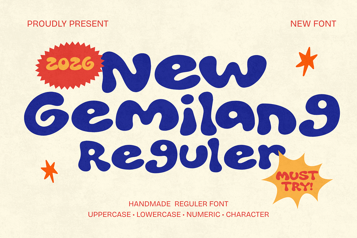 Gemilang, a Handwritten Font by rzkaamlya (Photo 1 of 9)