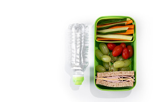 Healthy Lunchbox for school with sandwich,fruit and vegetables, a Food & Drink Photo by etorres69