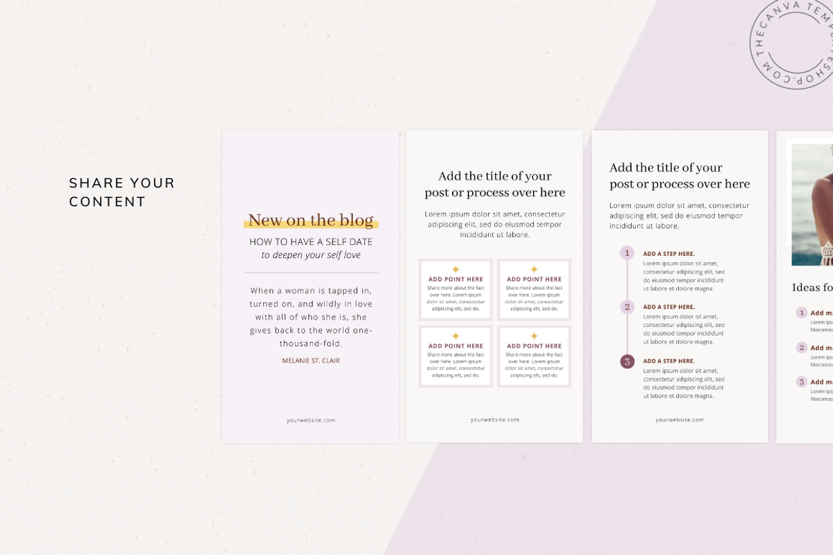 Melanie IG Stories Canva Templates, a Social Media Template by The Canva Template Shop (Photo 4 of 6)
