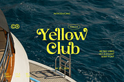 Yellow Club | Retro Serif, a Serif Font by ClevUs (Thumbnail 1 of 10)