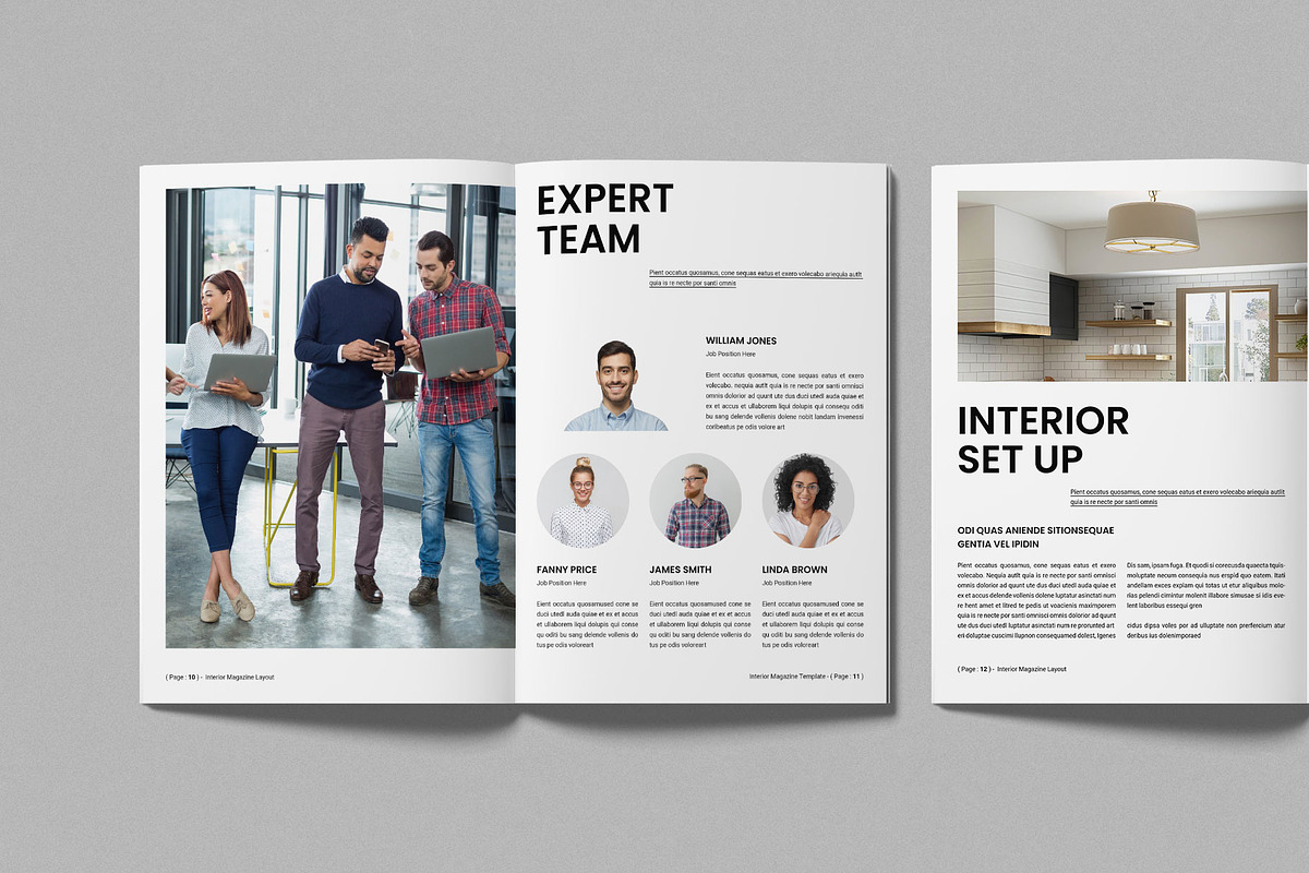 Interior Magazine Layout Template preview 5