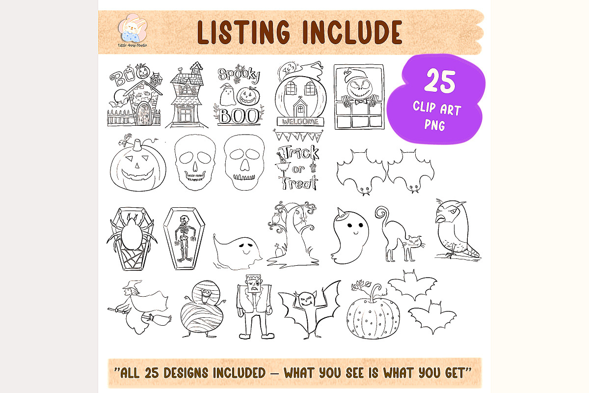 Halloween Classroom & Craft Bundle, a Seasonal Illustration by Annyillustration (Photo 3 of 11)