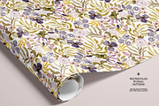 Olive and Pink Watercolor Pattern, a Pattern Graphic by Webvilla Studio (Thumbnail 5 of 7)