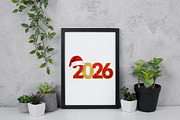 Glitter Happy New Year 2026 Png, an Illustration by Daily.Designs (Thumbnail 4 of 5)