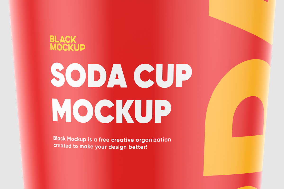 Soda cup mockup, a Cups & Container Mockup by BlackMockup (Photo 7 of 8)
