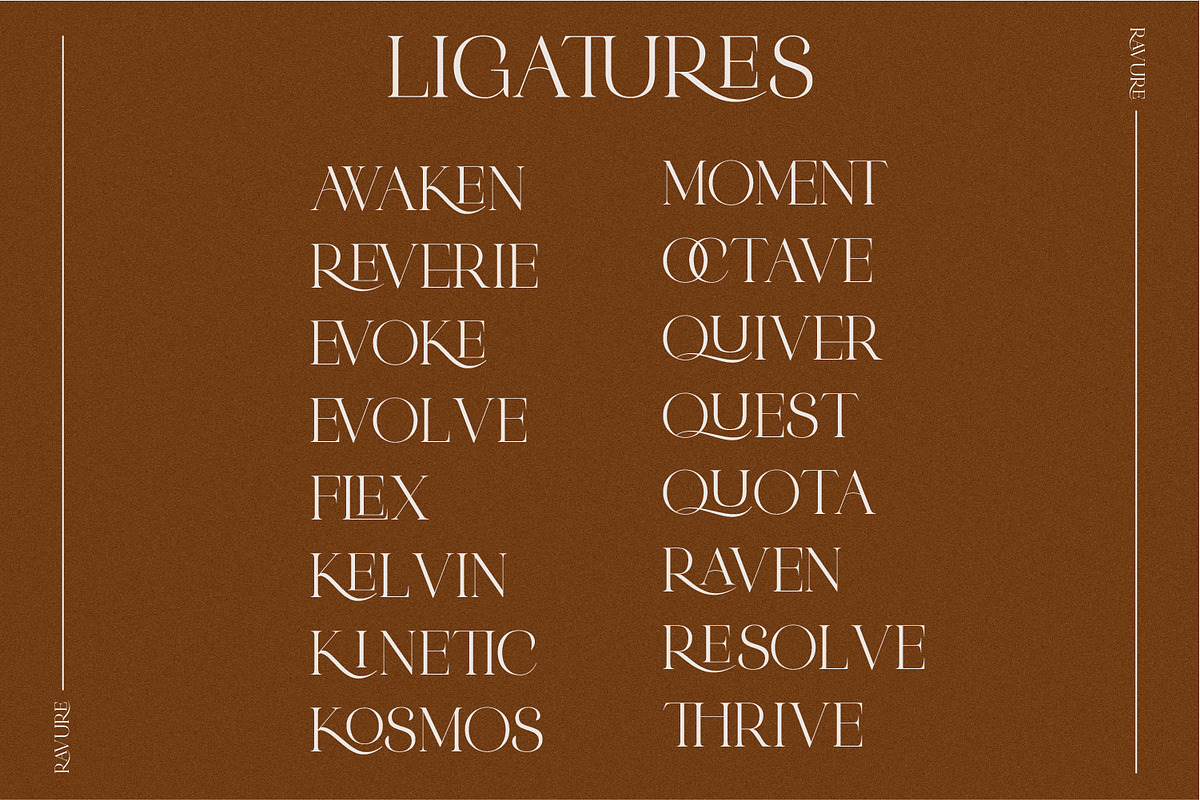 Ravure A Powerful Serif Font, a Font by Prestige Artsy Studio (Photo 4 of 10)