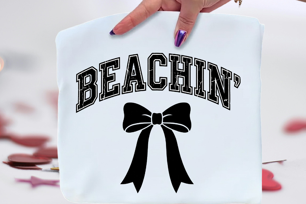Beachin Coquette Bow Summer PNG, an Illustration by CraftArtStudio (Photo 1 of 4)