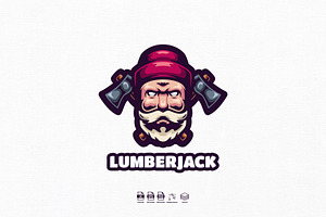 Lumberjack Mascot Logo Design