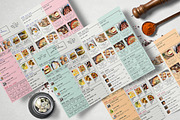 Clean Simple Bifold Food Menu, a Flyer Template by BlueRobinStudio (Thumbnail 5 of 5)
