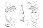 Underwater world, pencil graphics, an Animal Illustration by SvetLana (Thumbnail 4 of 15)