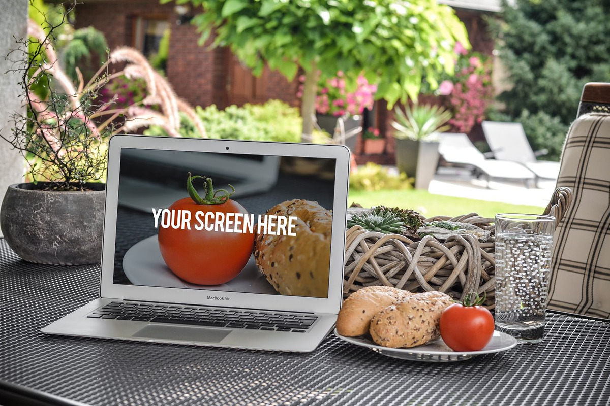 10 Mockups MacBook (pics+PSD), an iPhone Mockup by tydla (Photo 7 of 12)