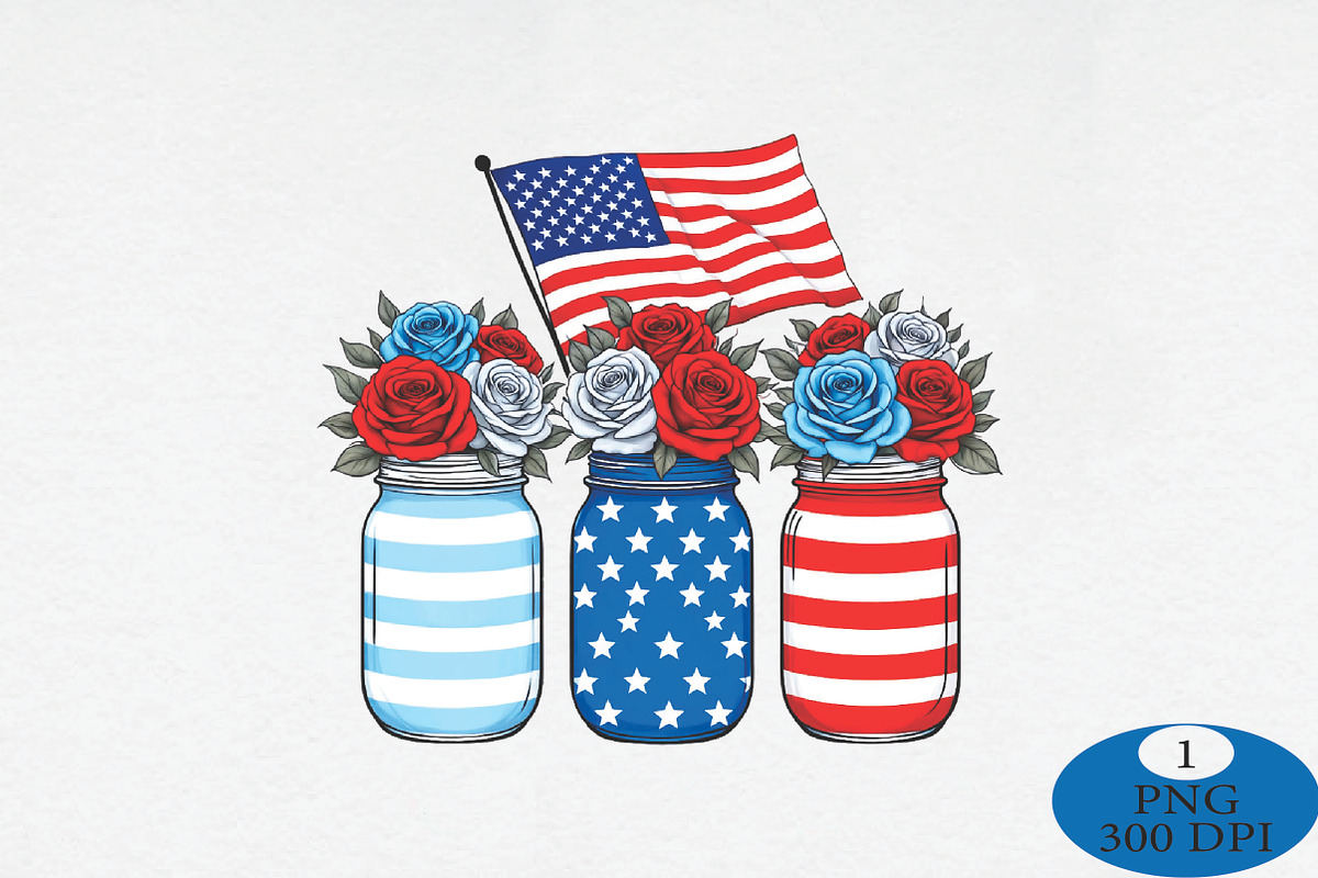 4th of July Sublimation, a Seasonal Illustration by Daily.Designs (Photo 1 of 5)