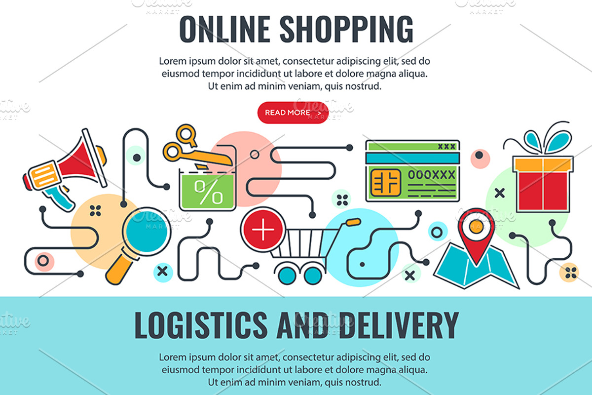 Online Internet Shopping Delivery, a Finance Illustration by TAlex (Photo 5 of 6)