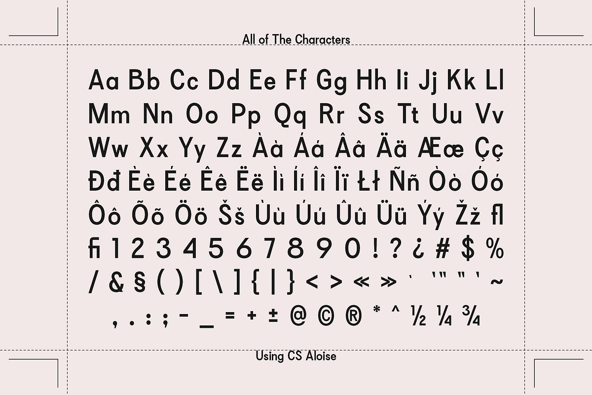 CS Aloise – Contemporary Font, a Sans Serif Font by Craft Supply Co. (Photo 8 of 8)