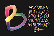 Rainbow Font, a Font by Handmadefont (Thumbnail 2 of 9)