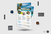 Travel Agency Flyer Template, a Flyer Template by Aam360 (Thumbnail 2 of 3)
