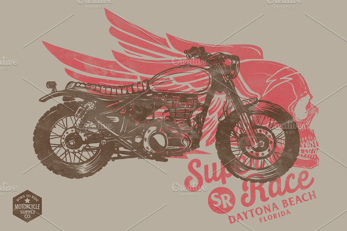 BIKERS BROTHERHOOD 7 ( Editable ), an Illustration by Artistic & Unique (Photo 3 of 15)