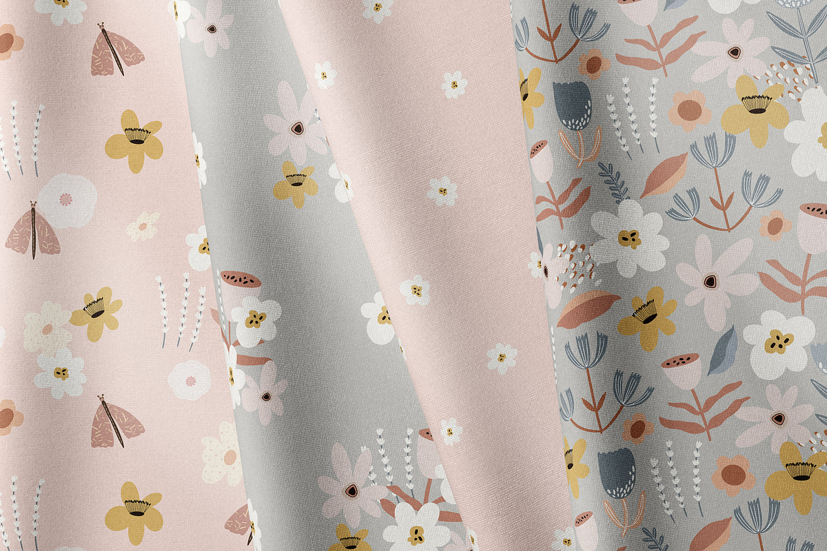 Piggy Dreams –Kids Seamless Patterns, a Pattern Graphic by PROTEA Watercolor Studio (Photo 7 of 8)