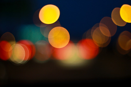 Abstract of bokeh on street preview 6