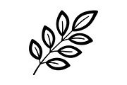 Botanical Leaf Silhouette Bundle, an Illustration by Creativeshirt (Thumbnail 28 of 51)