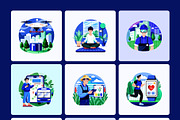 IOT Illustration Set, a Technology Illustration by Prosymbols (Thumbnail 7 of 9)
