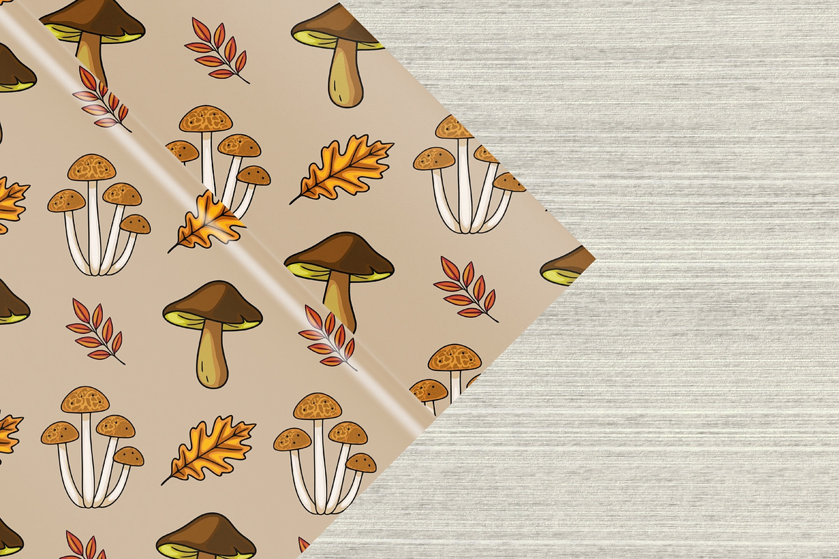 Mushroom Foraging: Patterns&Clipart, a Pattern Graphic by Elatedowl (Photo 6 of 13)