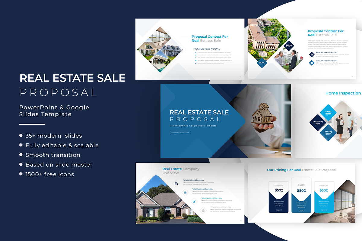 Real Estate Sale Proposal Template, a Presentation Template by SlideStack (Photo 1 of 5)