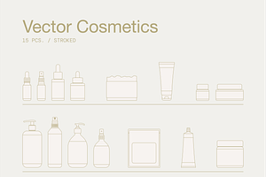 30 Cosmetic Packaging Vector Shapes, an Object Graphic by Sjá Agency