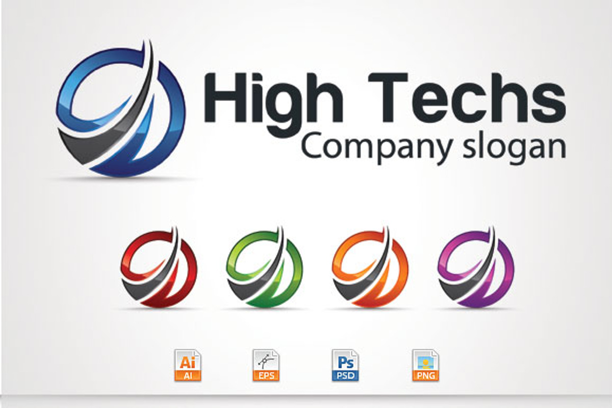 High Techs, a Branding & Logo Template by stock6design