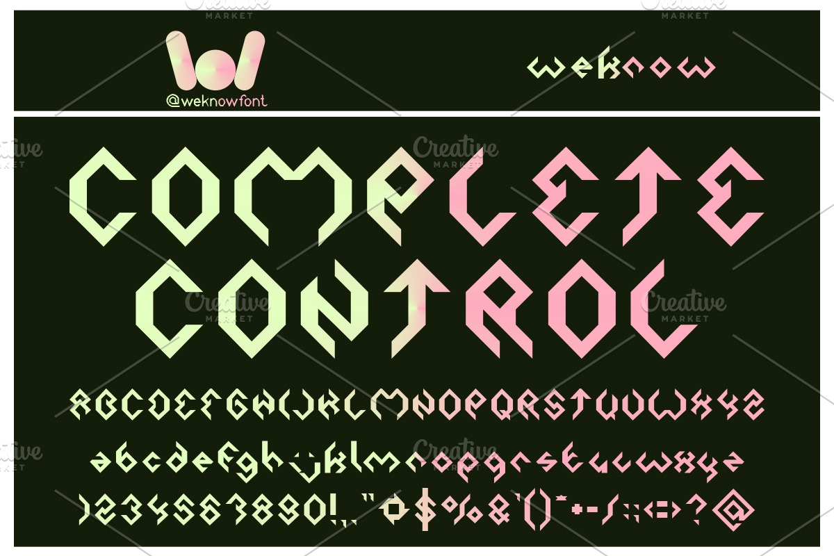 Diamond Font, a Font by weknow (Photo 4 of 5)