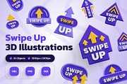 Swipe Up 3D Icons, an Object 3D Model by Rakata Studio (Thumbnail 1 of 7)