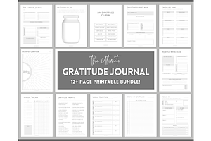 Gratitude Journal Printable Bundle