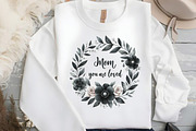 Black and White Mothers Day Clipart, an Illustration by DreamCafeArt (Thumbnail 6 of 6)
