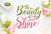 Beauty & Shine / Pretty Script, a Script Font by Java pep (Thumbnail 2 of 15)