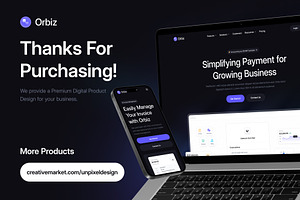 Orbiz - SaaS Website Template