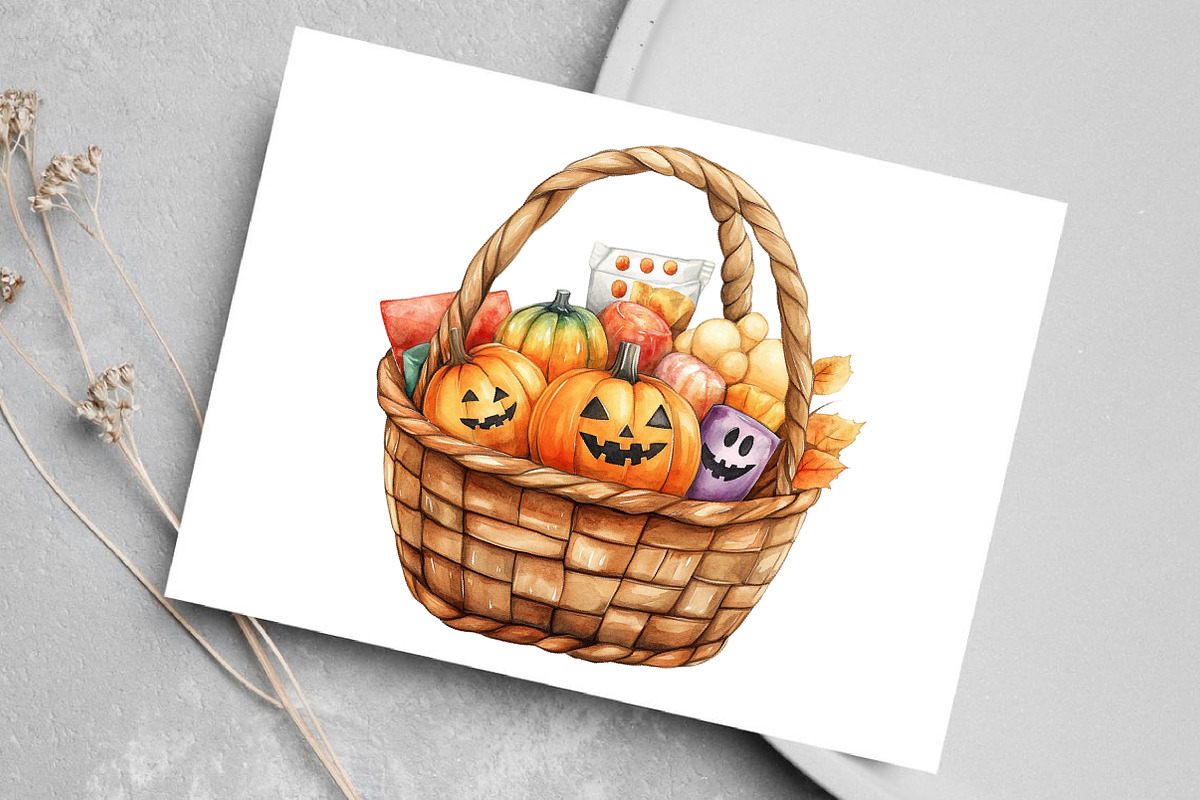Halloween Baby Shower Clipart Bundle, an Illustration by Canvas Craft (Photo 4 of 8)